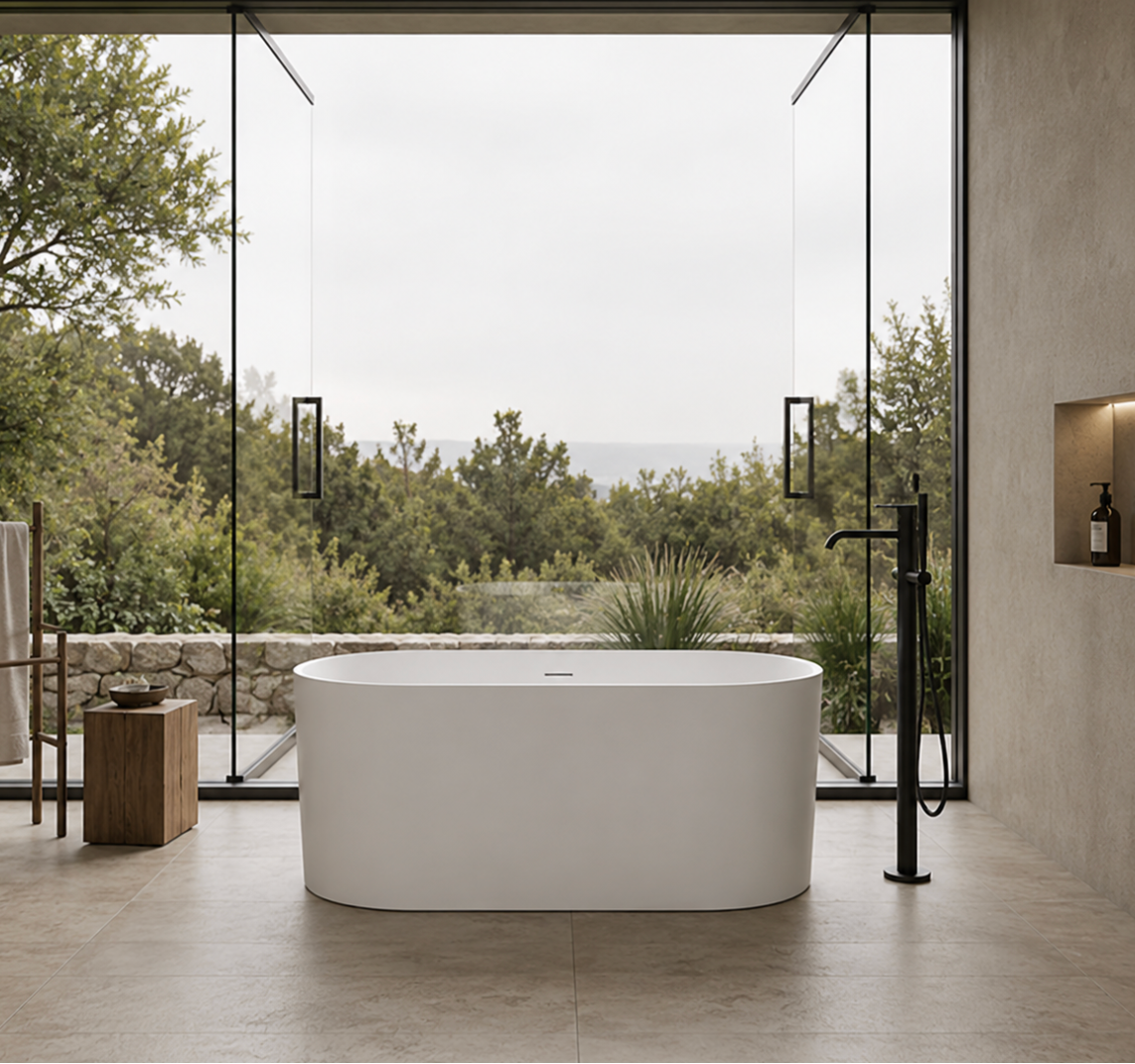 Kaha Stonebaths Bathtub - 1500mm