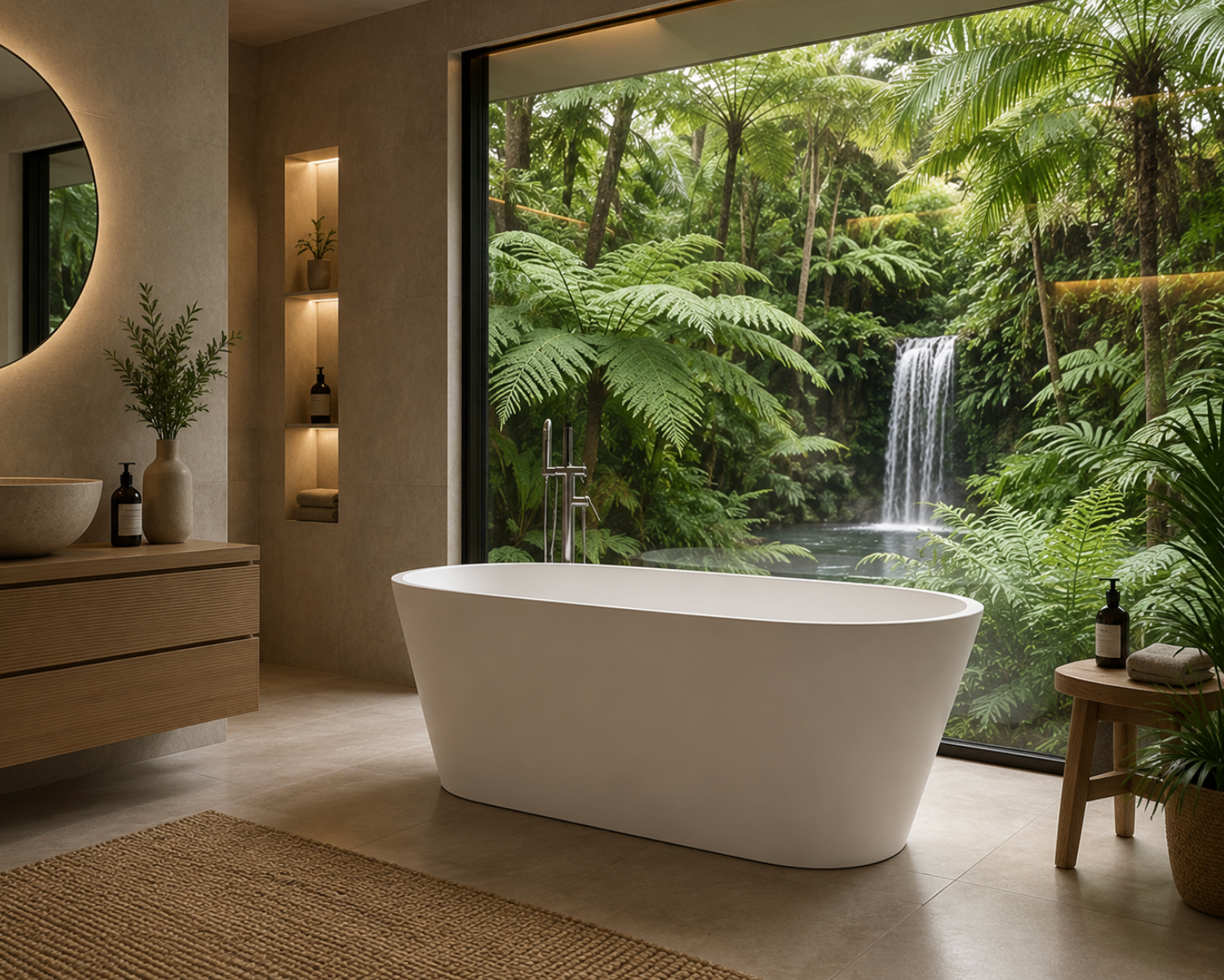 Kaha Stonebaths Bathtub - 1700mm 