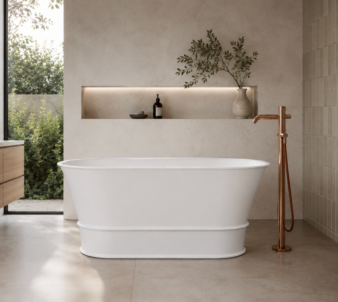 Kaha Stonebaths Bathtub - 1700mm