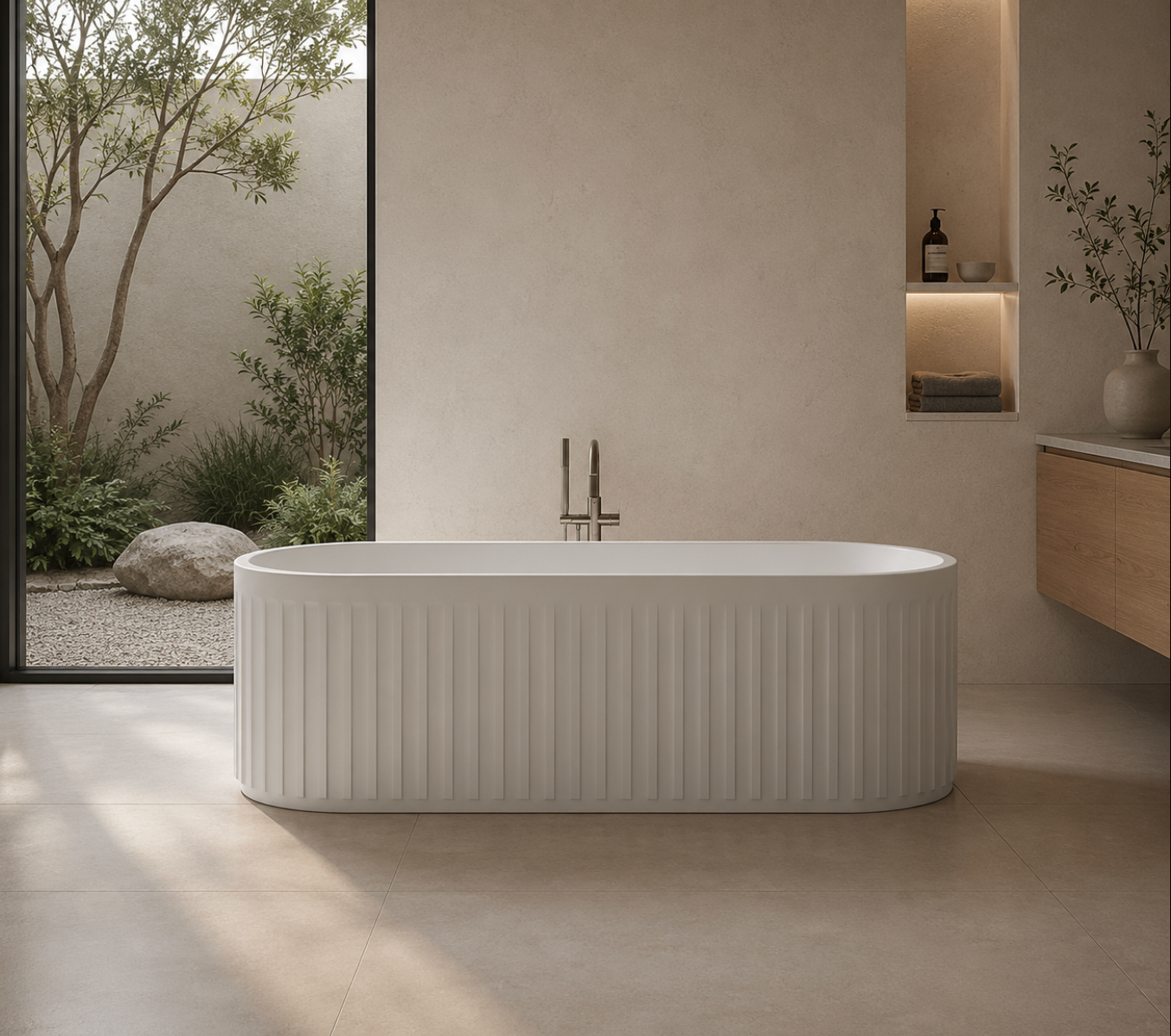 Kaha Stonebaths Bathtub - 1700mm 