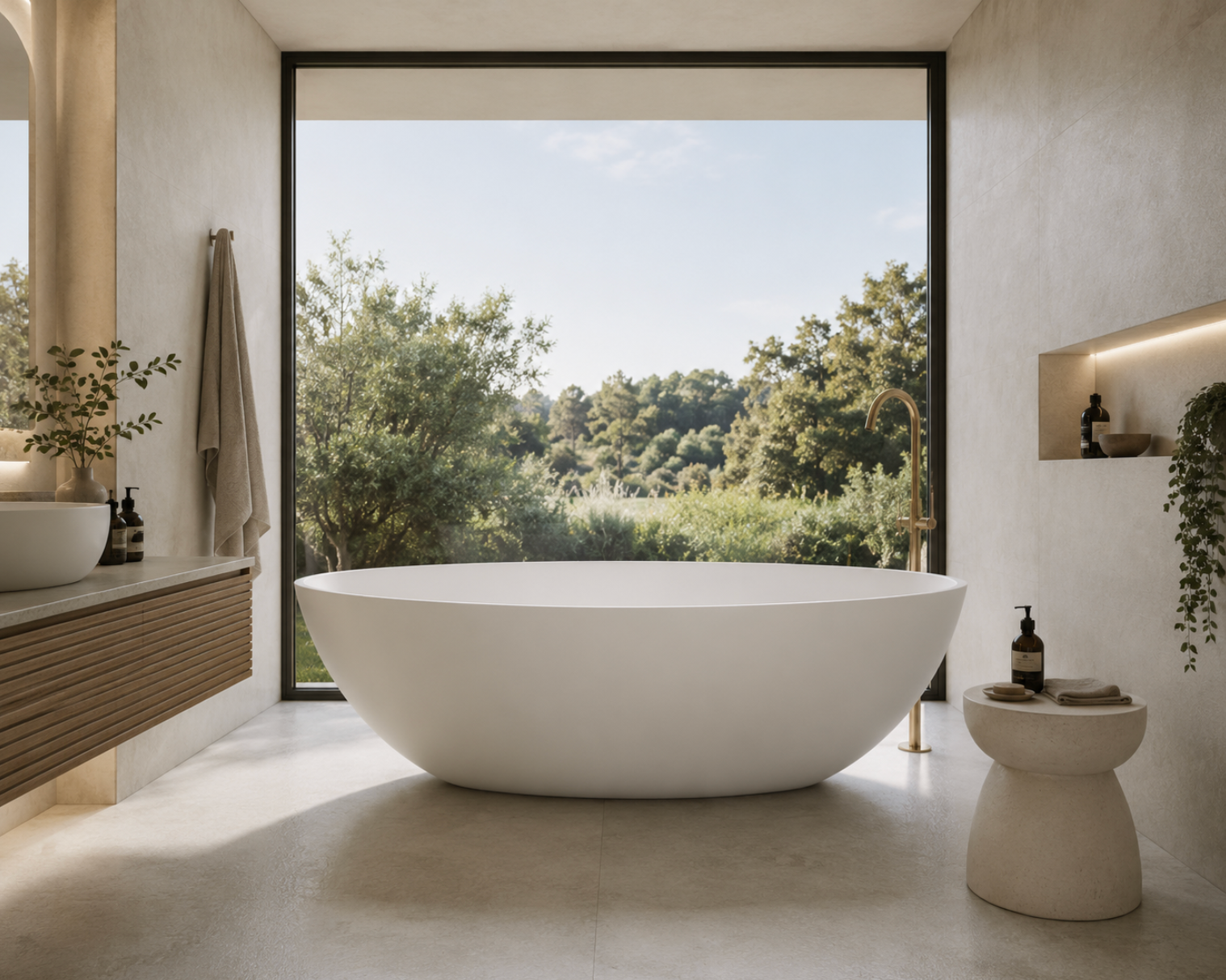 Kaha Stonebaths Bathtub - 1760mm