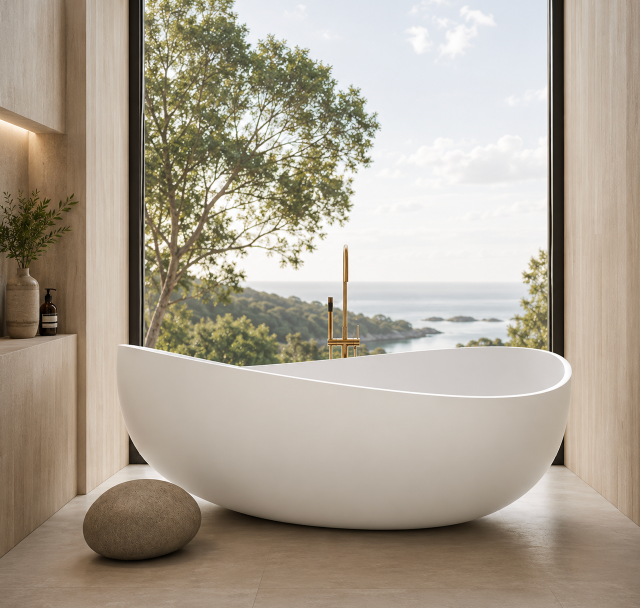 Kaha Stonebaths Bathtub - 1800mm 
