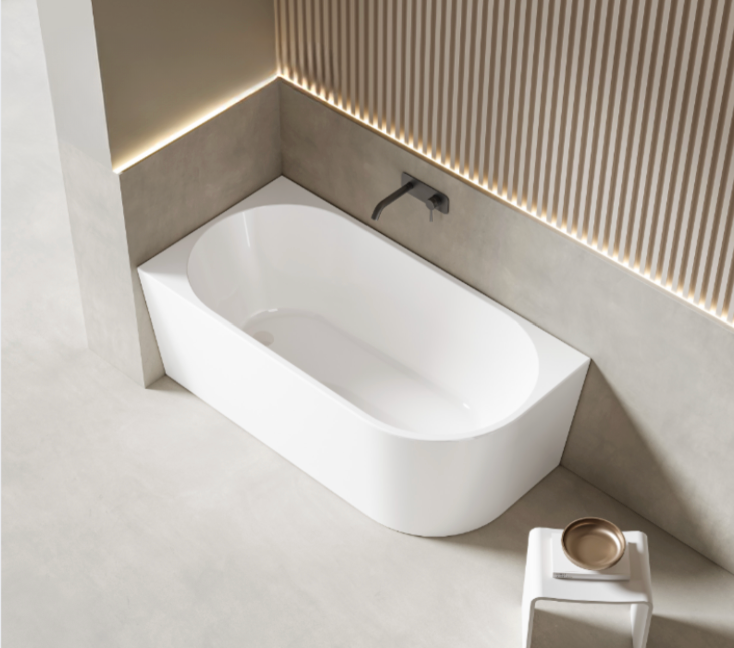 Kaha Acrylic Bathtub - 1500mm
