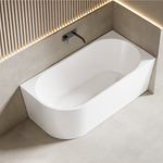 Kaha Acrylic Right Back To Wall Bath - 1500mm - AU605RBW 1500