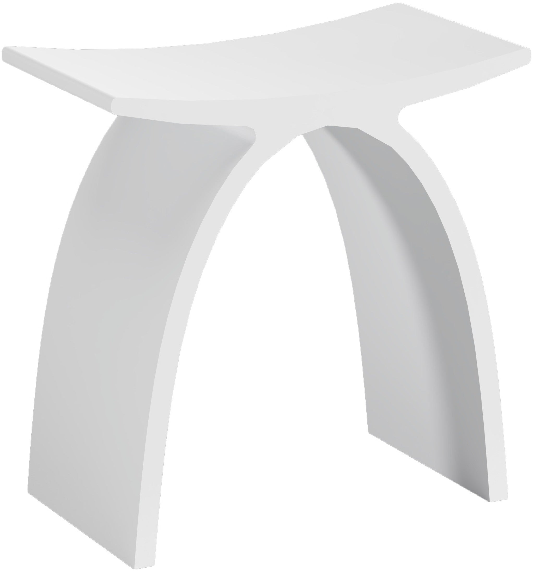 Matte White Bathroom Stool - ST0201