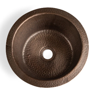 Copper Basin Round 305mm Top View