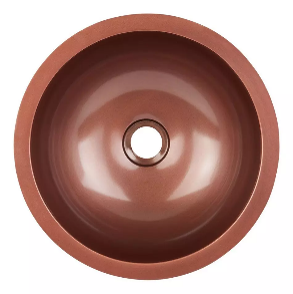 Casalina Copper Basin Round 368mm Top View