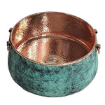 Copper Basin Hammered Verdigris Round 406mm