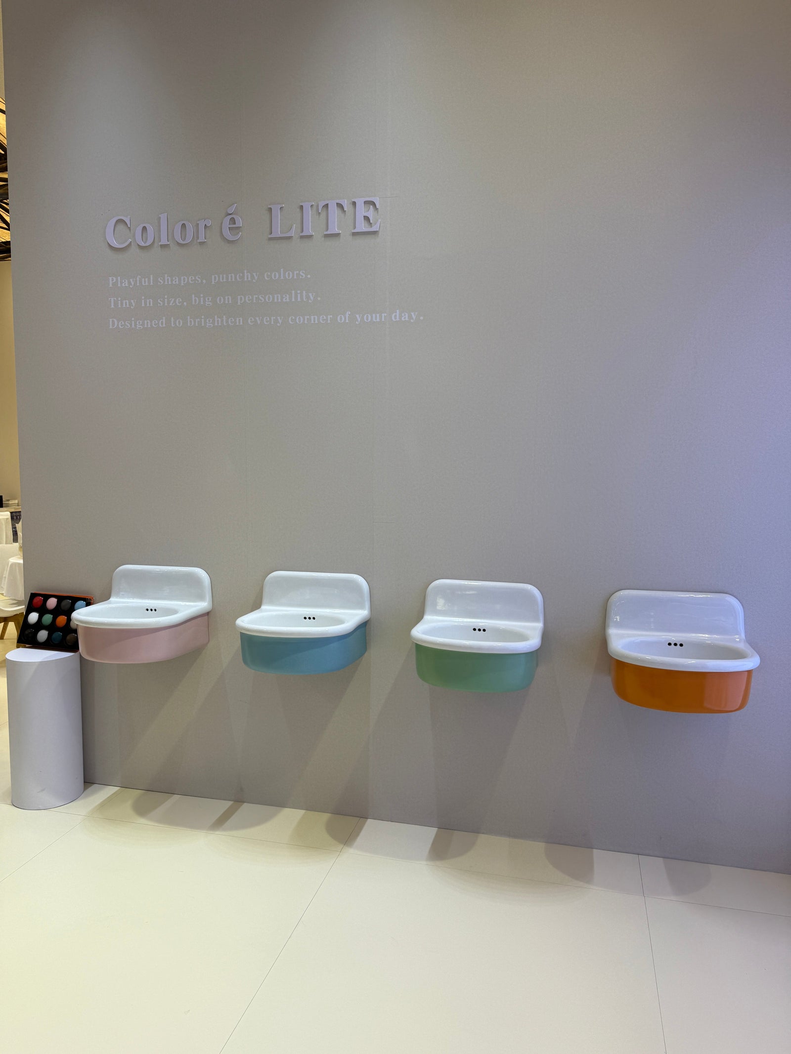Maya coloured basins for childcare centres. Jimmi jnr kids bathrooms.