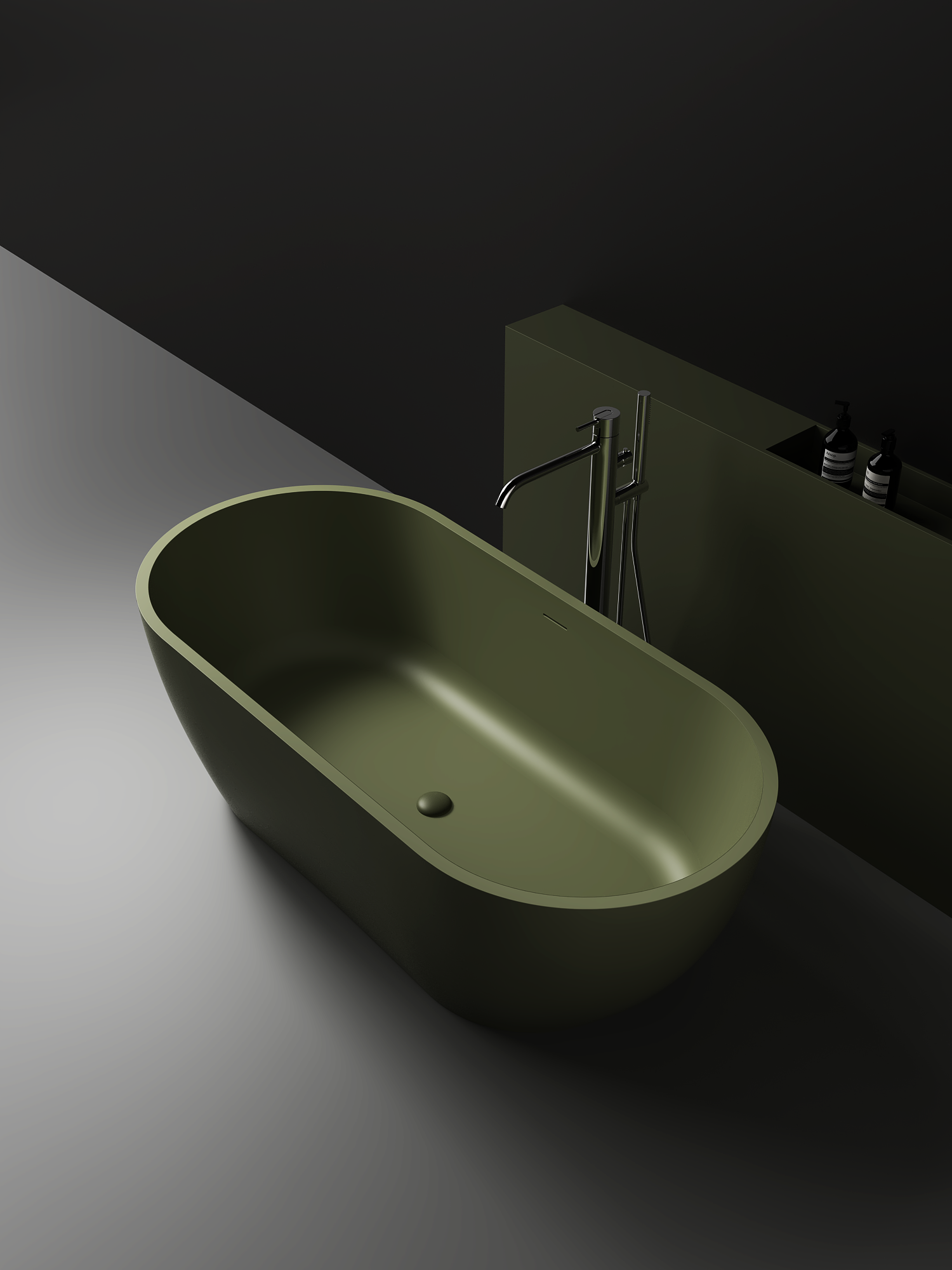 Justina Large Stone Bath - Outdoors - 1800mm - ST12 1800