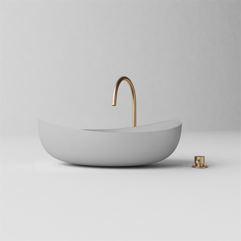 Slimline Curved Feature Basin  - 600mm - STB85 T - Various Colours