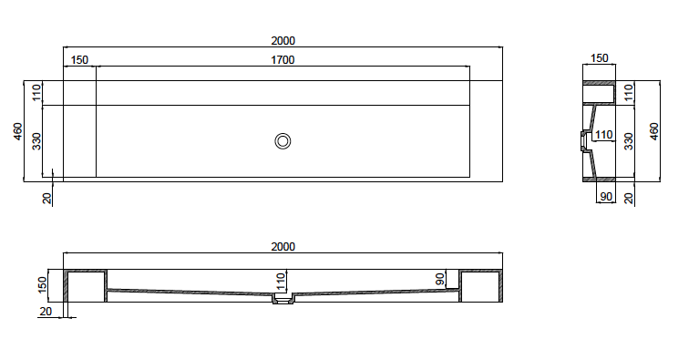 Trough 150 2000