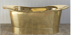 The Copper Bath Tub - Krishna Polished Brass Double Slipper 1700mm - CB5009-D67