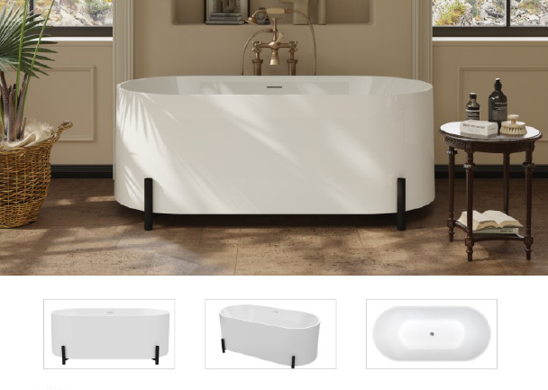 Clara-B 1700 - Freestanding Acrylic Bath