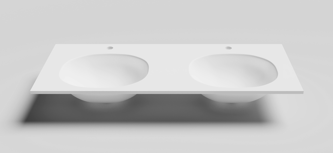 Formline 12 1200 Flat Molded Benchtop Basin