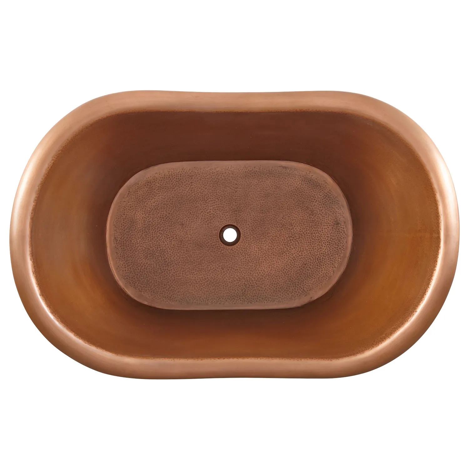 The Copper Bath Tub - Rani Double Slipper Copper Clawfoot 1220mm - CB5070-D48