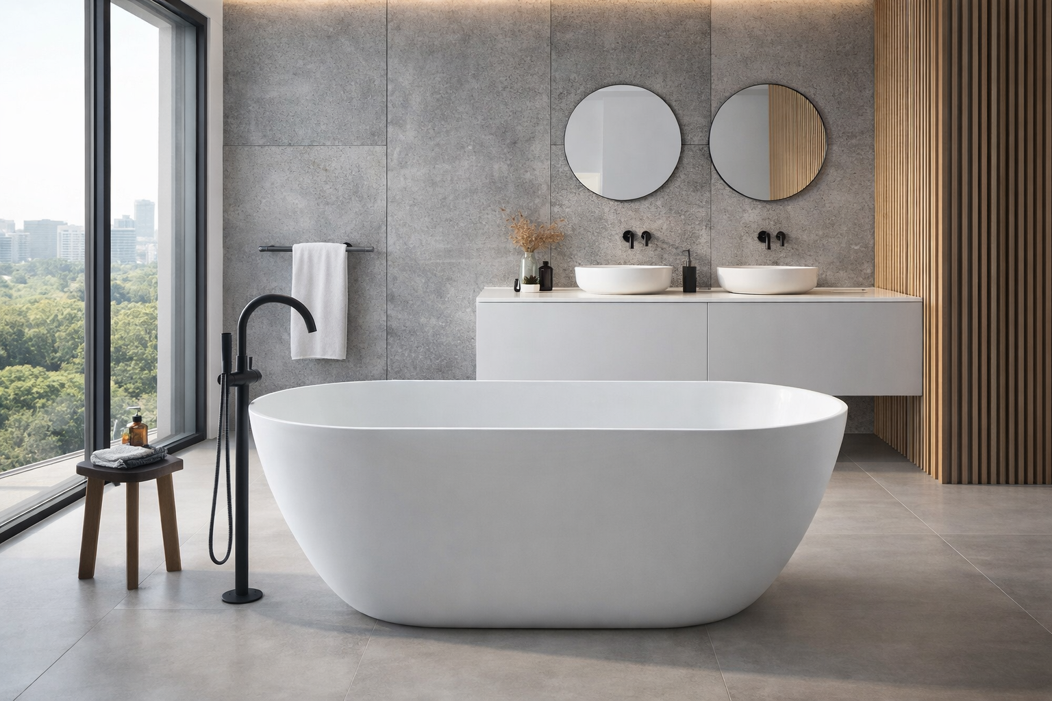 Vienna 1400/1500/1690/1700 - Freestanding Acrylic Bath