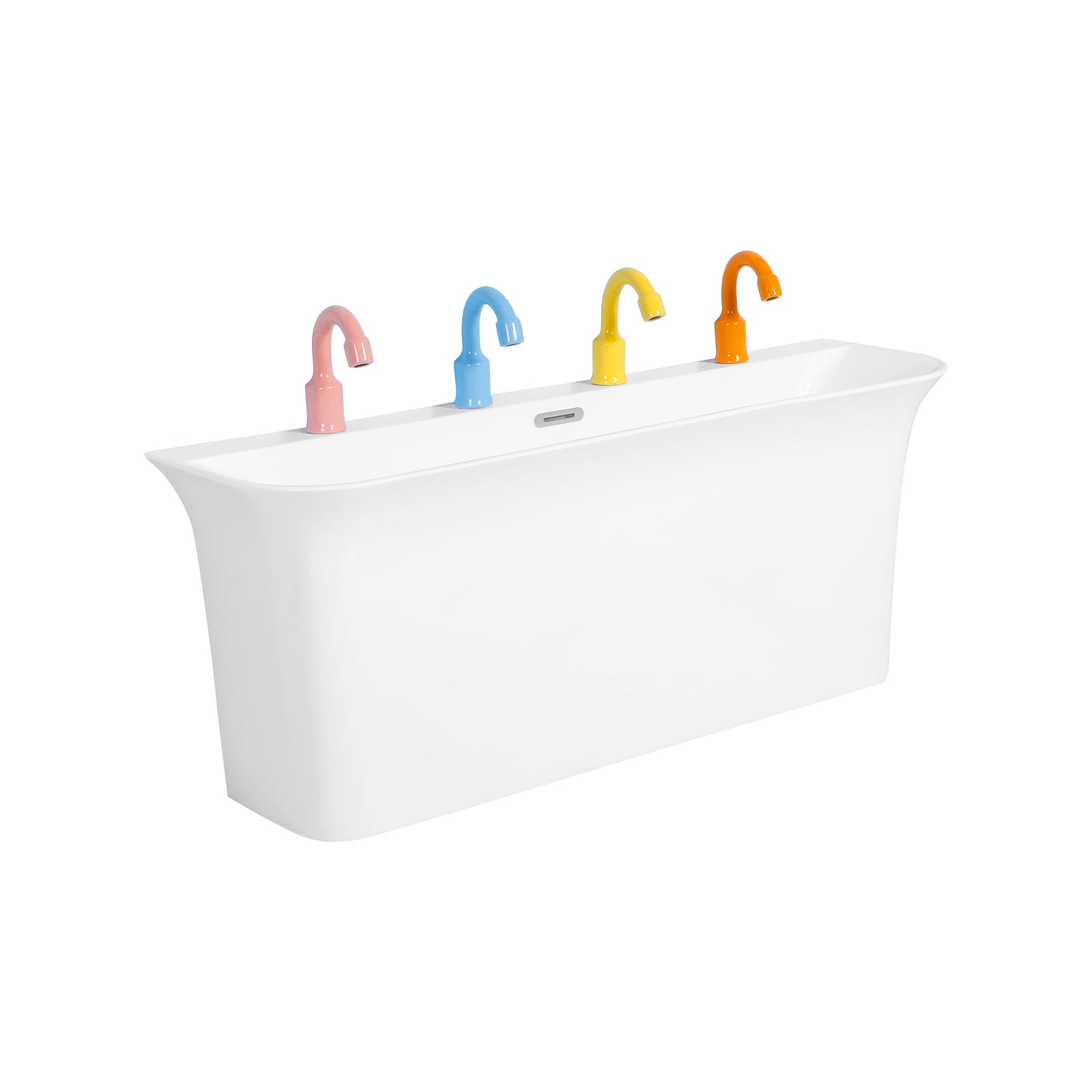 Freestanding kids basin for childcare centres. Jimmi jnr kids bathrooms. Stonebaths