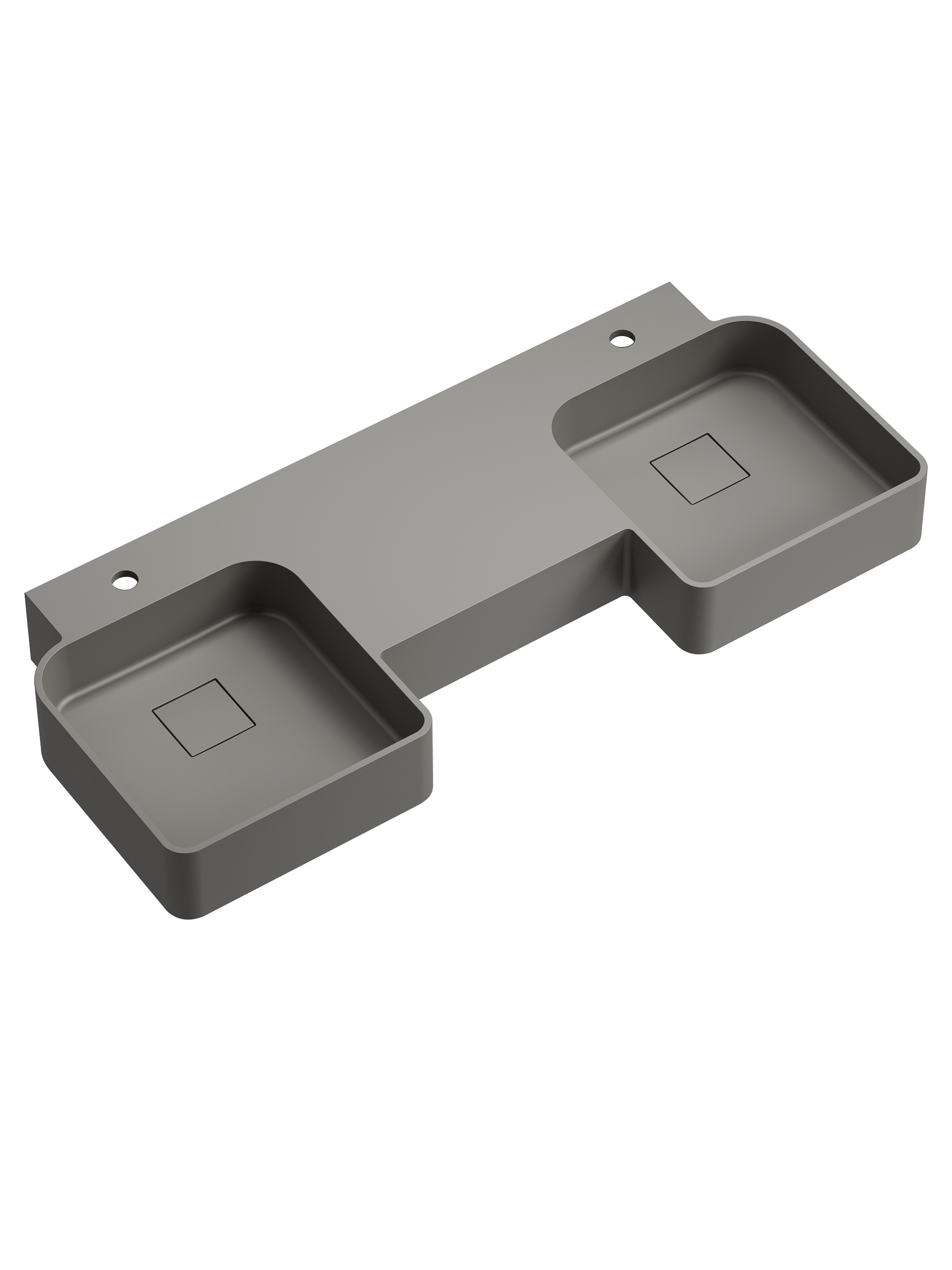 Toka Lite Double Wall Mounted Basin - 1200mm - WM03-1200