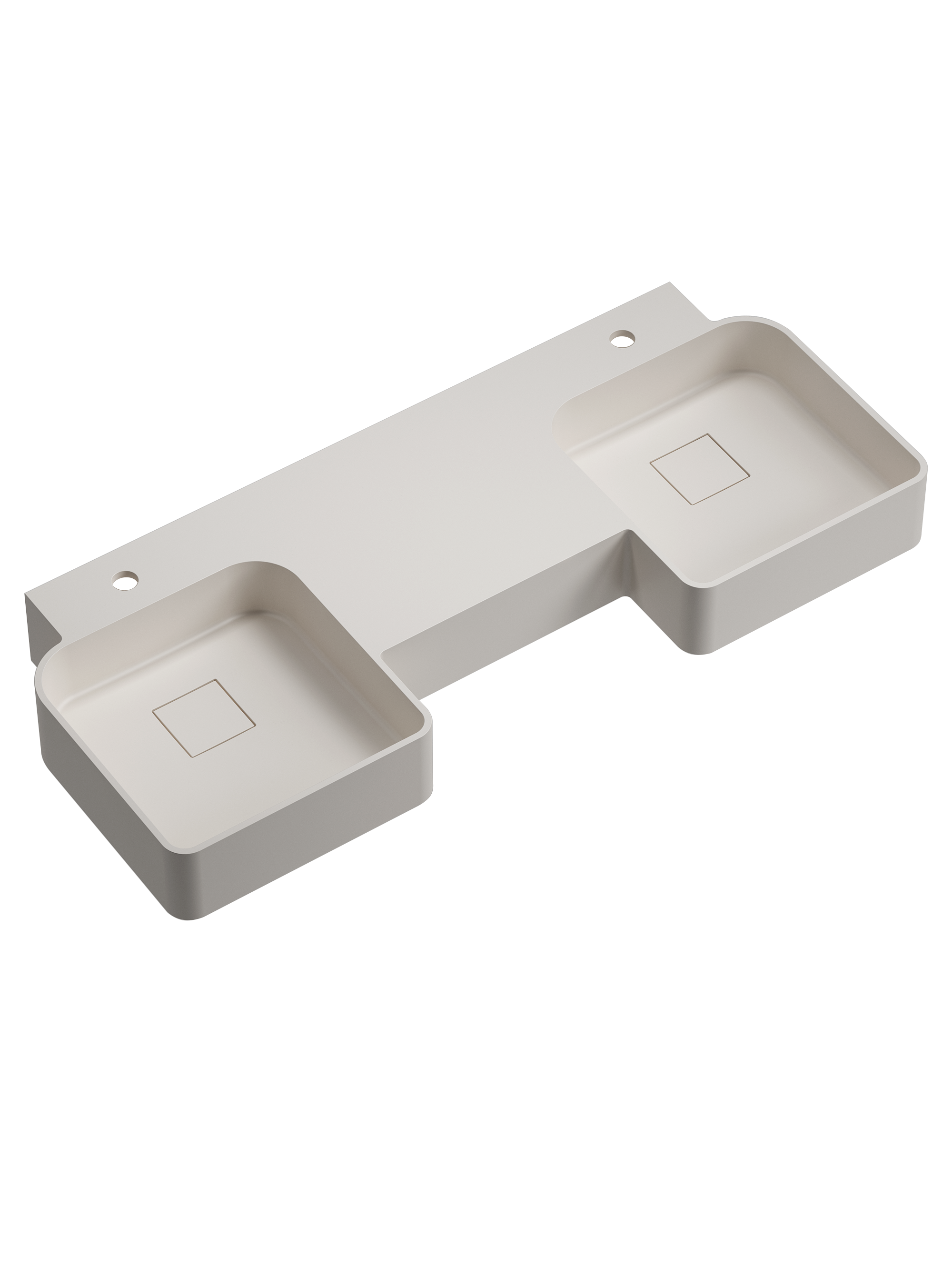 Toka Lite Double Wall Mounted Basin - 1200mm - WM03-1200