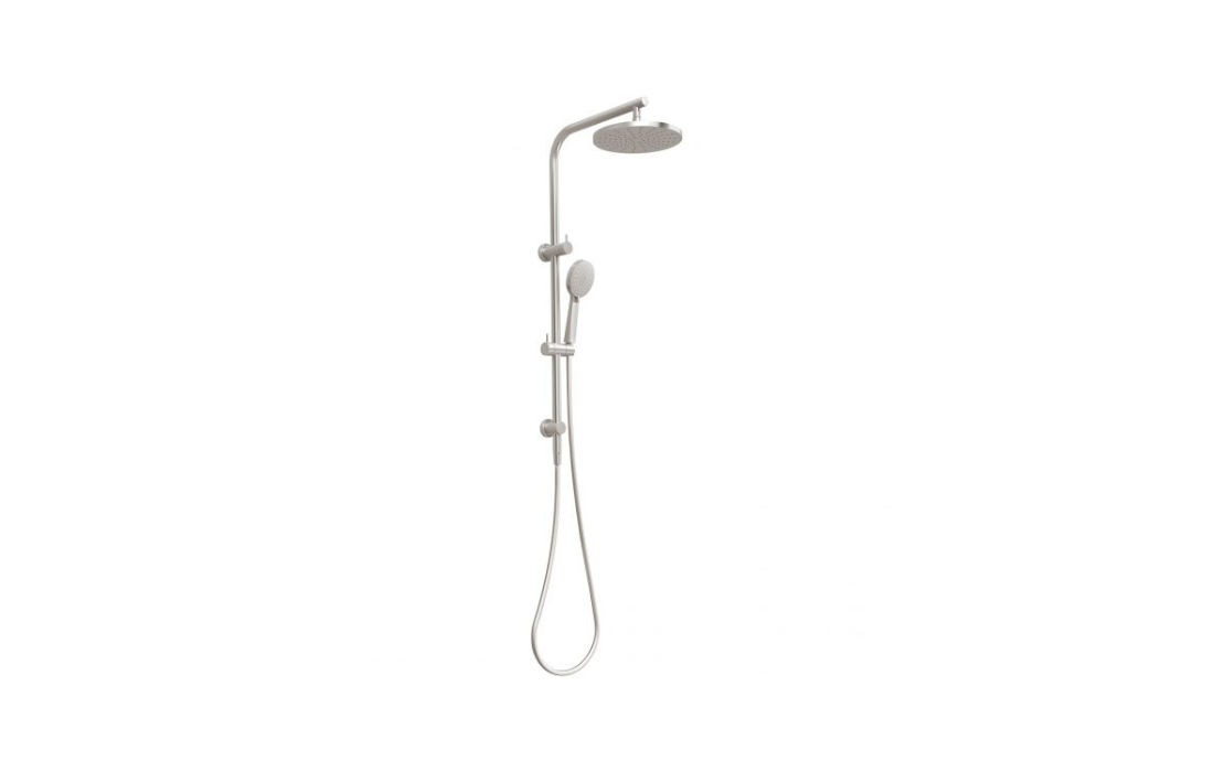 Double Circular Shower Column - Brushed Nickel - CLAS20