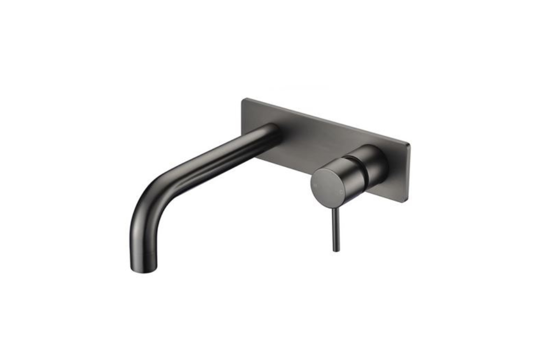 Wall Spout & Mixer - Brushed Gunmetal - CLAS12