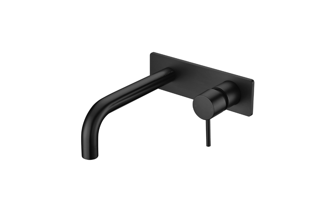 Wall Spout & Mixer - Matte Black - CLAS12