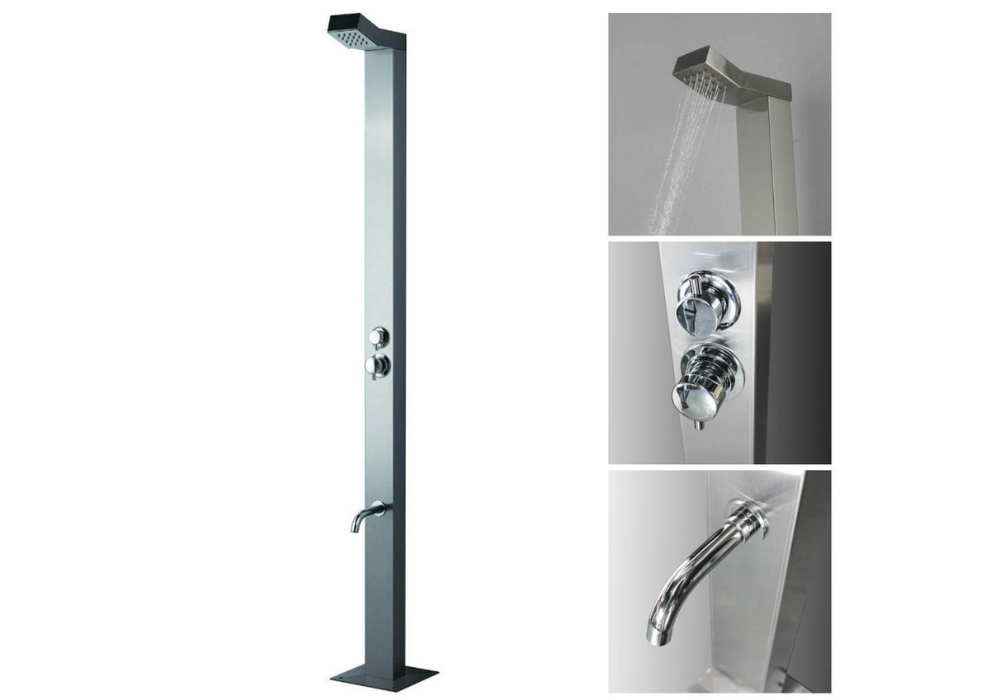 Byron Outdoor Shower - Stainless Steel - STA10