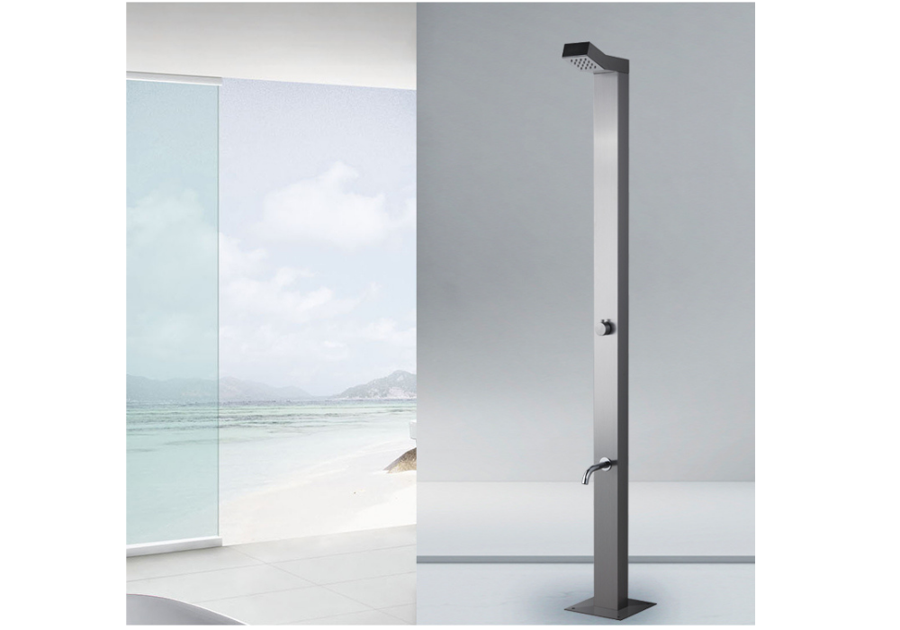 Byron Outdoor Shower - Stainless Steel - STA10