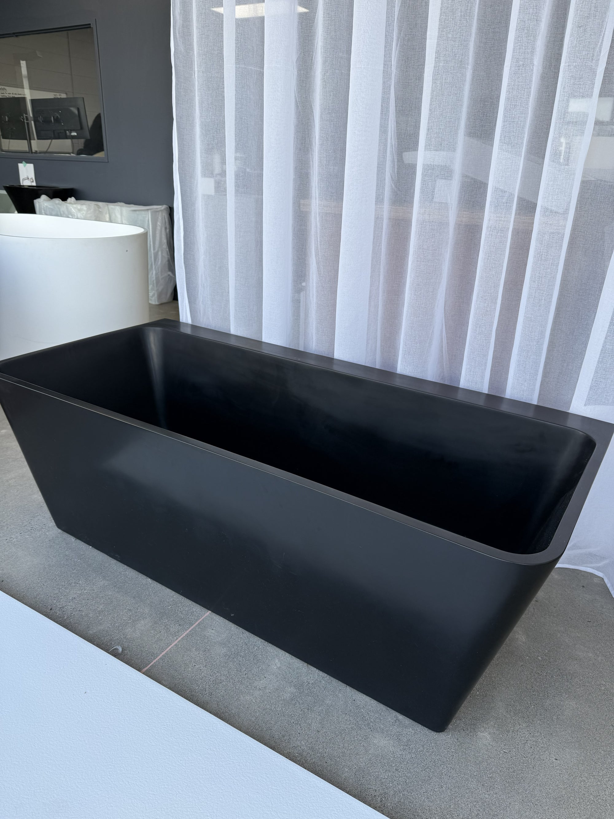 Addison 1600mm Back-to-Wall Matte Black - ex-Display