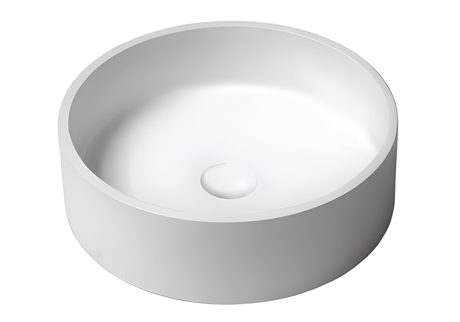 Sol concrete round basin white 390mm TC0015C20