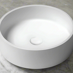 Sol concrete round basin white 390mm TC0015C20
