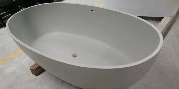 Pure Grey Freestanding Stone Bath - 1700mm - B003-B