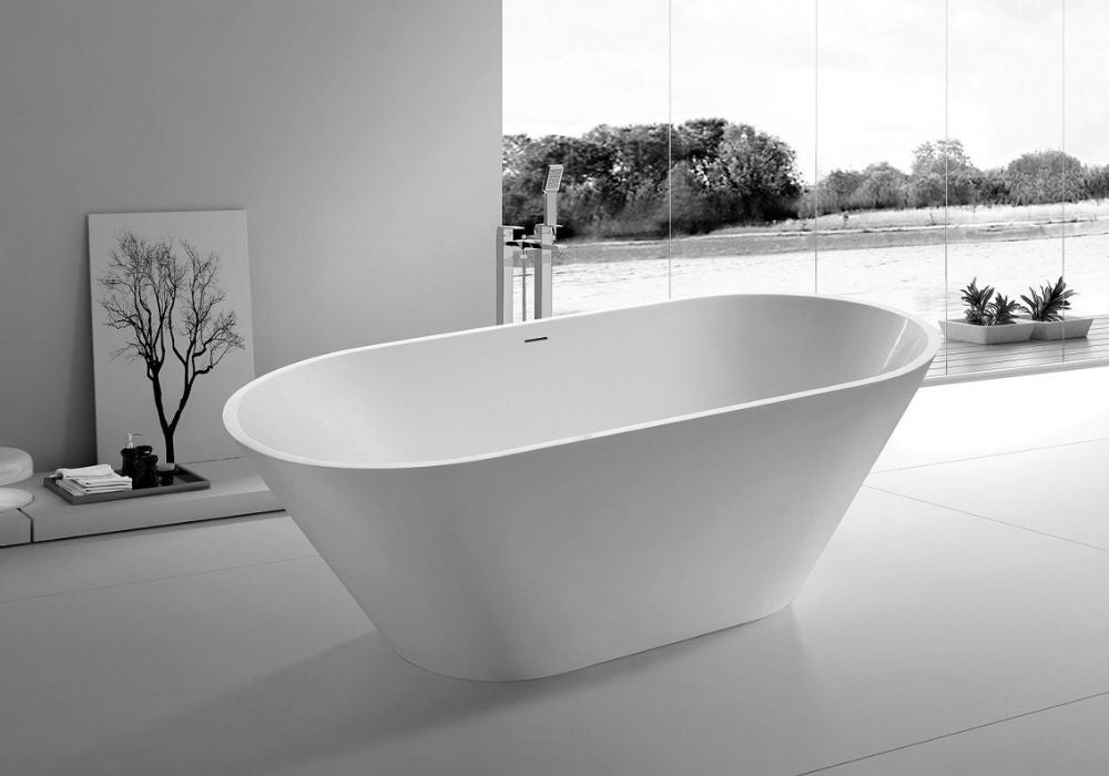 Toka Lite Estelle Stone Bath - Fine Lined Style - 1690mm - ST22