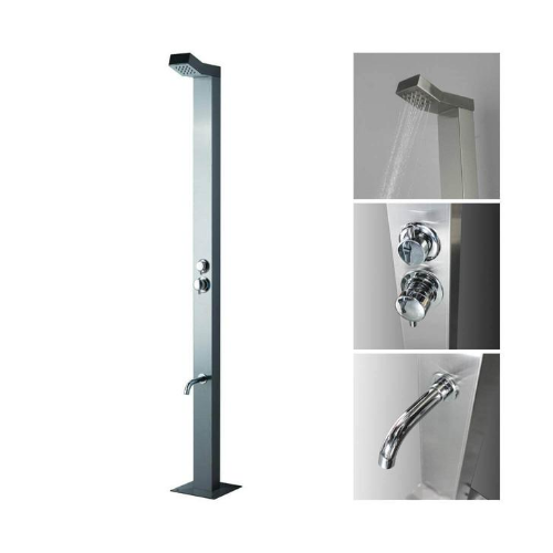 Byron Outdoor Shower - Stainless Steel - STA10