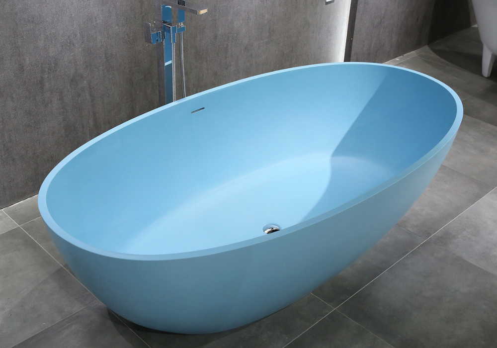 Hugi Tiffany Blue Stone Bath - 1700mm - B003-B