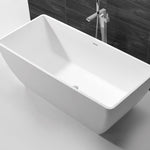 Hugi Compact, Modern Stone Bath - 1705mm - B062-A